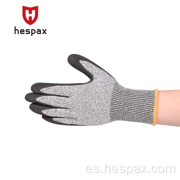 Hespax Guantes de mano protectores a prueba de aceite nitrilo sumergido